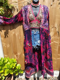 Image 2 of Smokey quartz kaftan dress pinks