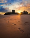 Foot Prints at Broughty Castle