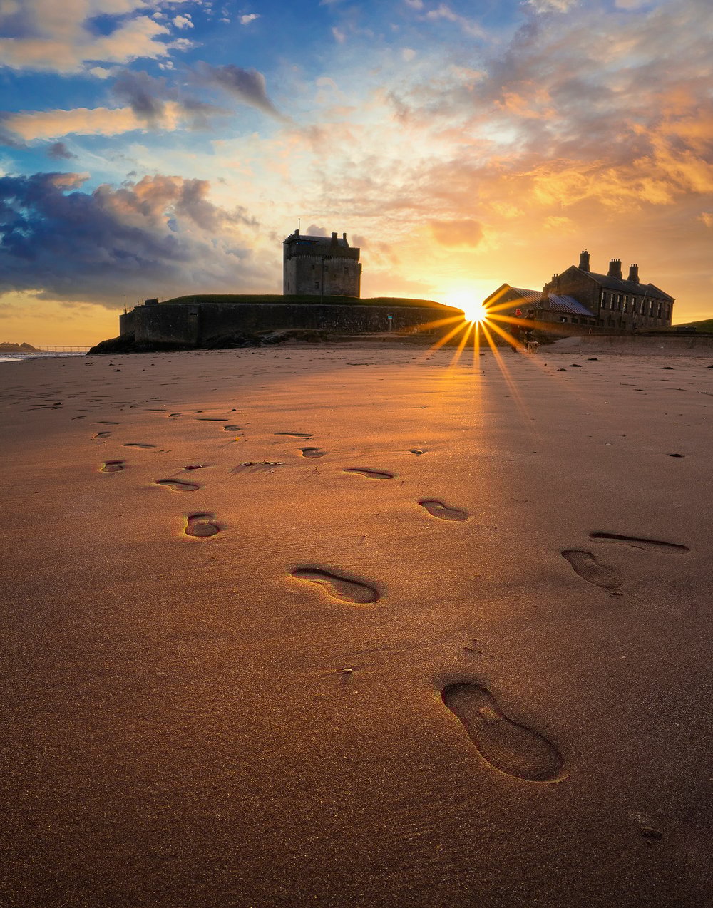 Foot Prints at Broughty Castle