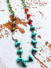 Campitos mine turquoise and peridot necklace
