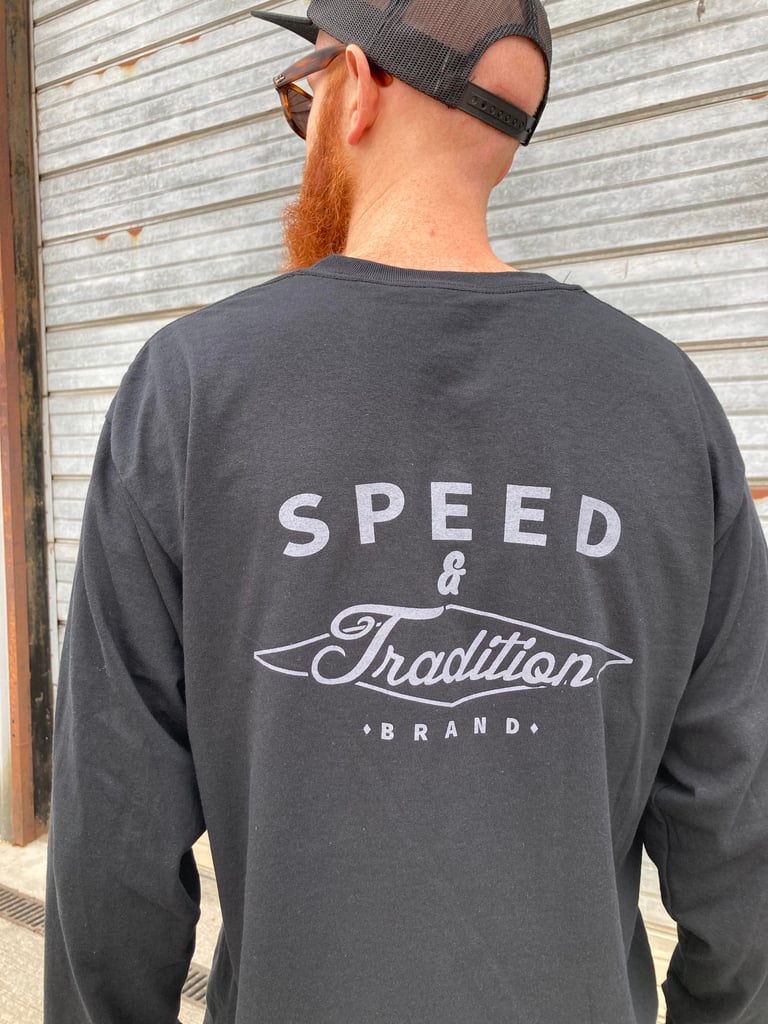 "Original Logo Long Sleeve tee" Black/grey Image 3