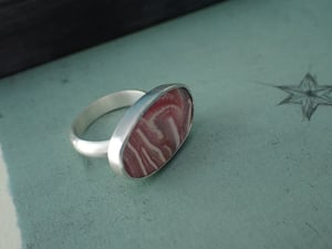 One of a kind Rhodochrosite Ring
