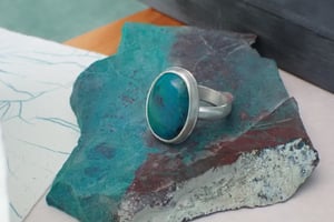 One of a kind Chrysocolla  Ring