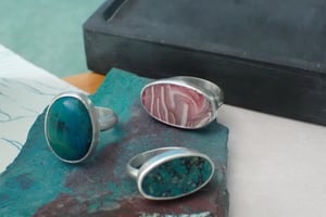 One of a kind Chrysocolla  Ring