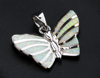 Lab Opal Butterfly Pendant