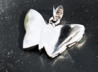 Image 5 of Lab Opal Butterfly Pendant
