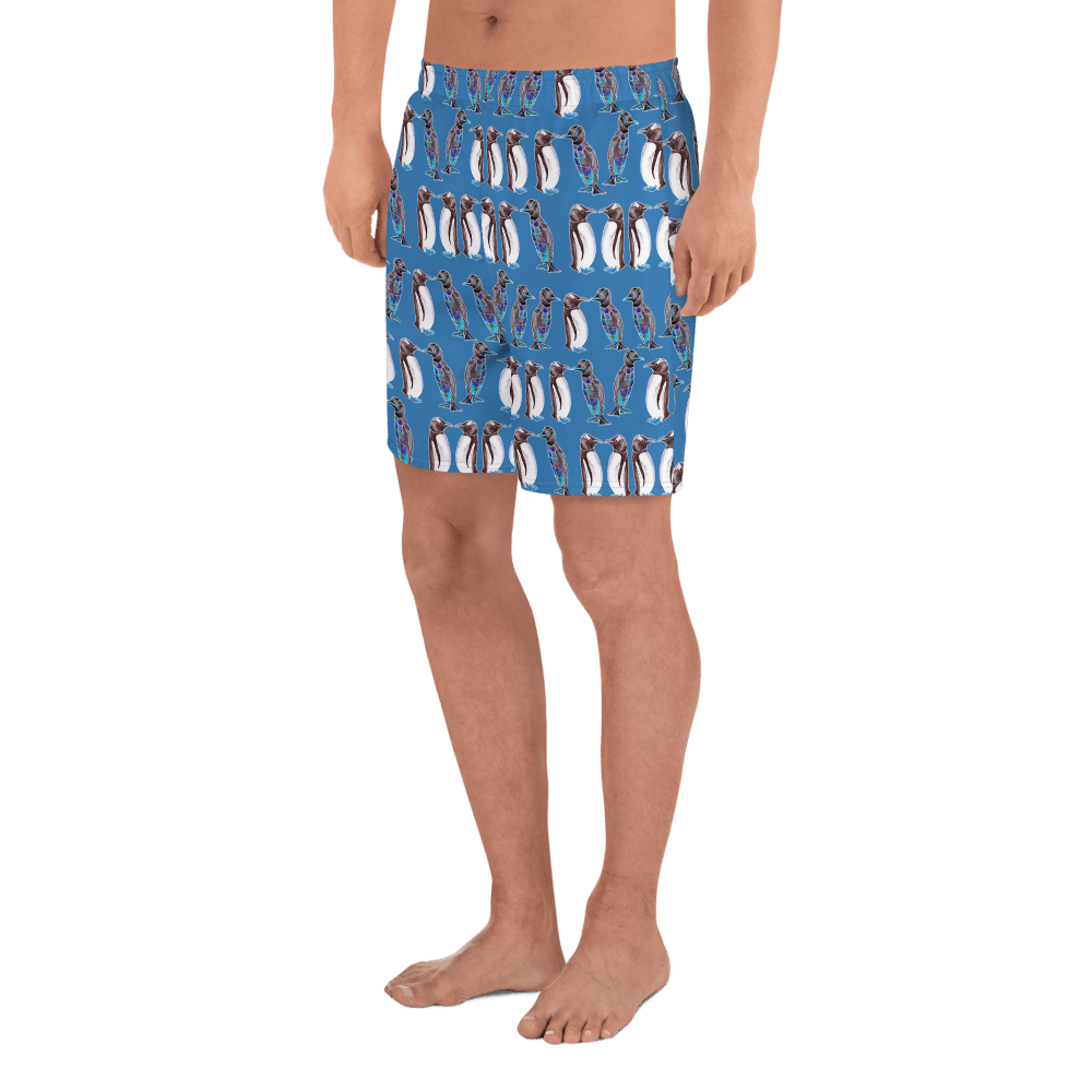 Image of Peng Love French blue Men's Athletic Long Shorts