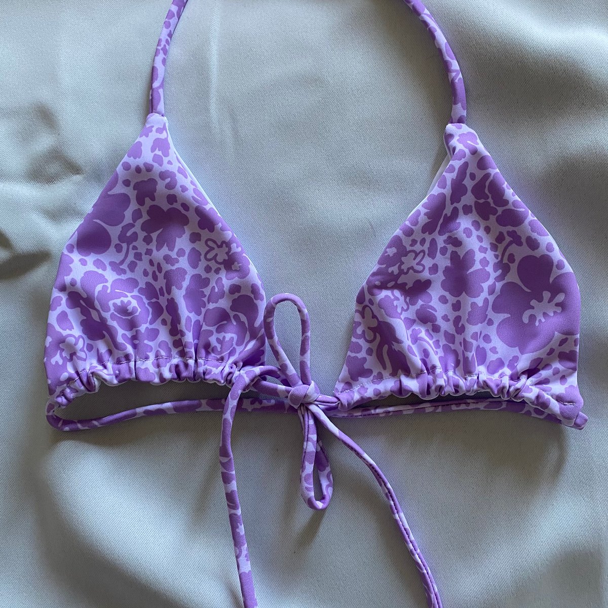 Image of MINI TOP : LAVENDER TONE X WHITE 