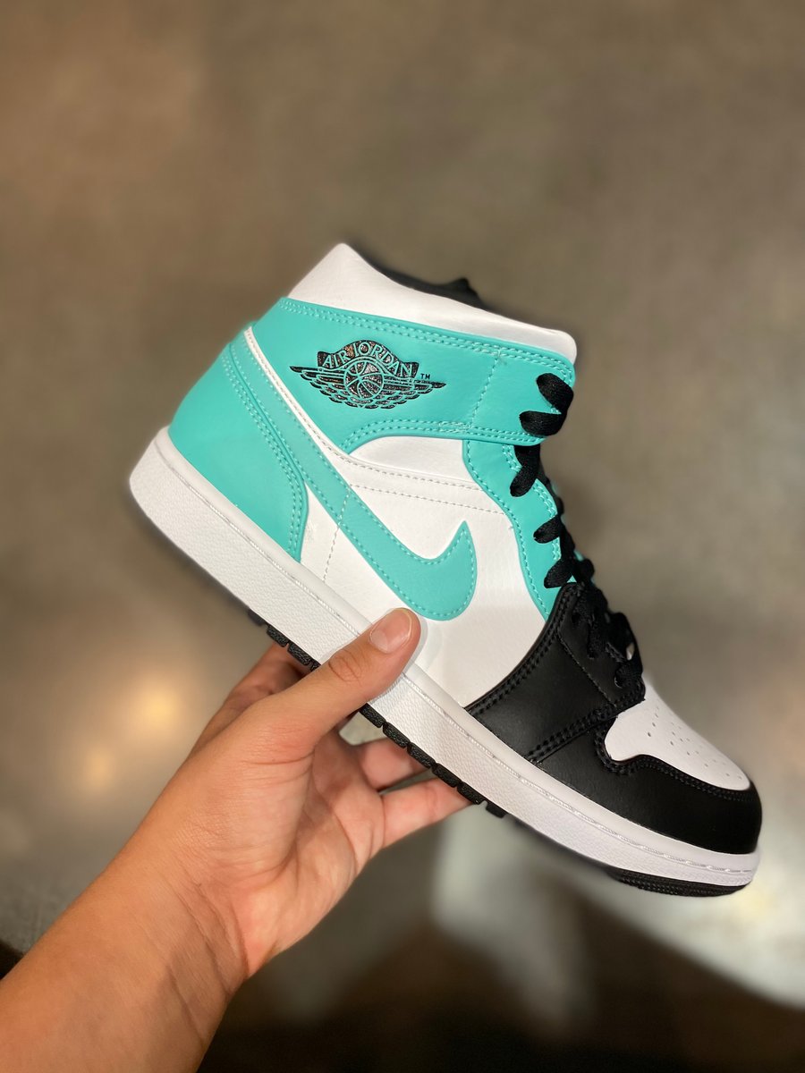 Nike Air Jordans Mint Green Retro Jordan Mid Mystic Navy Mint Foam