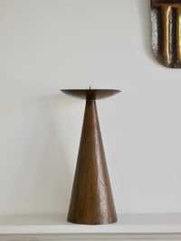 Image 1 of 18" Candleholder of Hammered Copper, Mid-20th Century, Germany