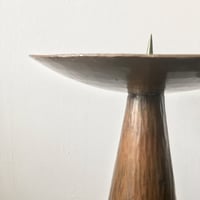 Image 2 of 18" Candleholder of Hammered Copper, Mid-20th Century, Germany