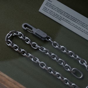 Image of DRILLING LAB - Anonymous Chain Necklace (Matte Silver)