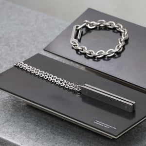 Image of DRILLING LAB - Anonymous Pendant Necklace Type_B (Silver)