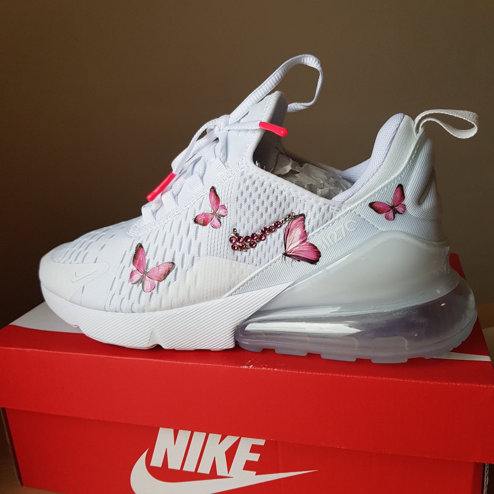 nike air max 270 white x swarovski