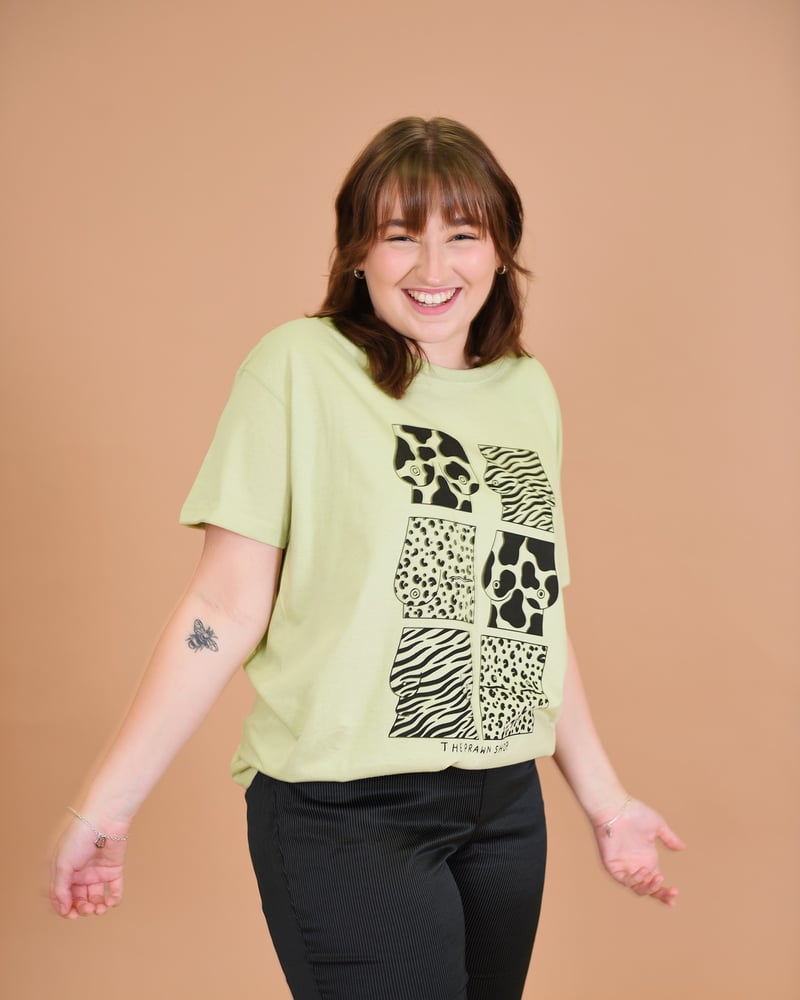 Image of the three by three tee