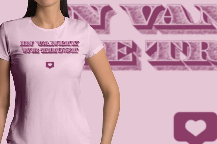 Image of In Vanity We Trust fitted t-shirt