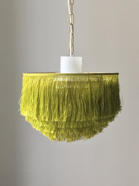 Image of Green Silk & Glass Light by Hans-Agne Jakobsson (2 available)