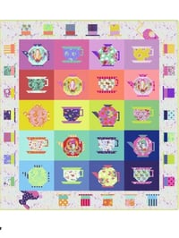 Curiouser & Curiouser Mad Hatter Tea Party Quilt Kit