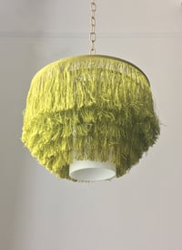 Image 2 of Green Silk & Glass Light by Hans-Agne Jakobsson