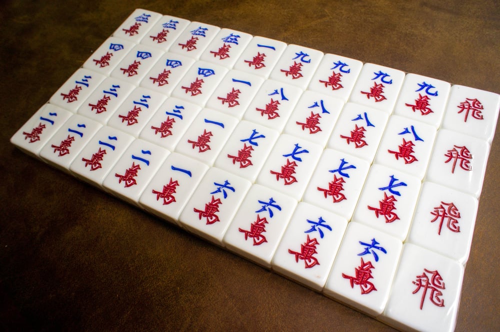 Image of A2 Crystal Gold Mahjong Set