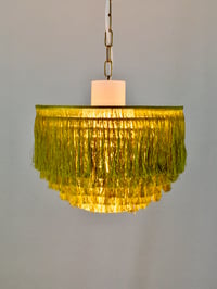 Image 4 of Green Silk & Glass Light by Hans-Agne Jakobsson