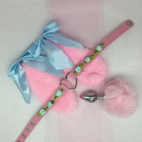 Pink/blue bunny 🐰 set w/plug 