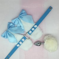 Blue/white bunny 🐰 set w/plug 