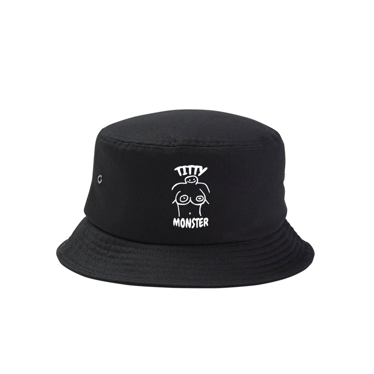 BLACK TITTY MONSTER BUCKET HAT | TittyMonsterInc