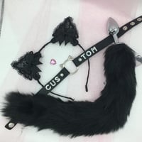 Black customized 🐱 🐱 kitten PetPlay set 