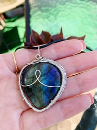 Image 2 of Flashy Labradorite Pendant 