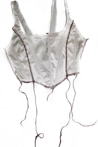 Image 1 of contrast stitch corset 
