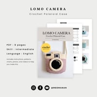 Pdf.Pattern Crochet Fuji Instax Case - Lomo Camera
