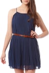 NML- Navy Pleated Dress