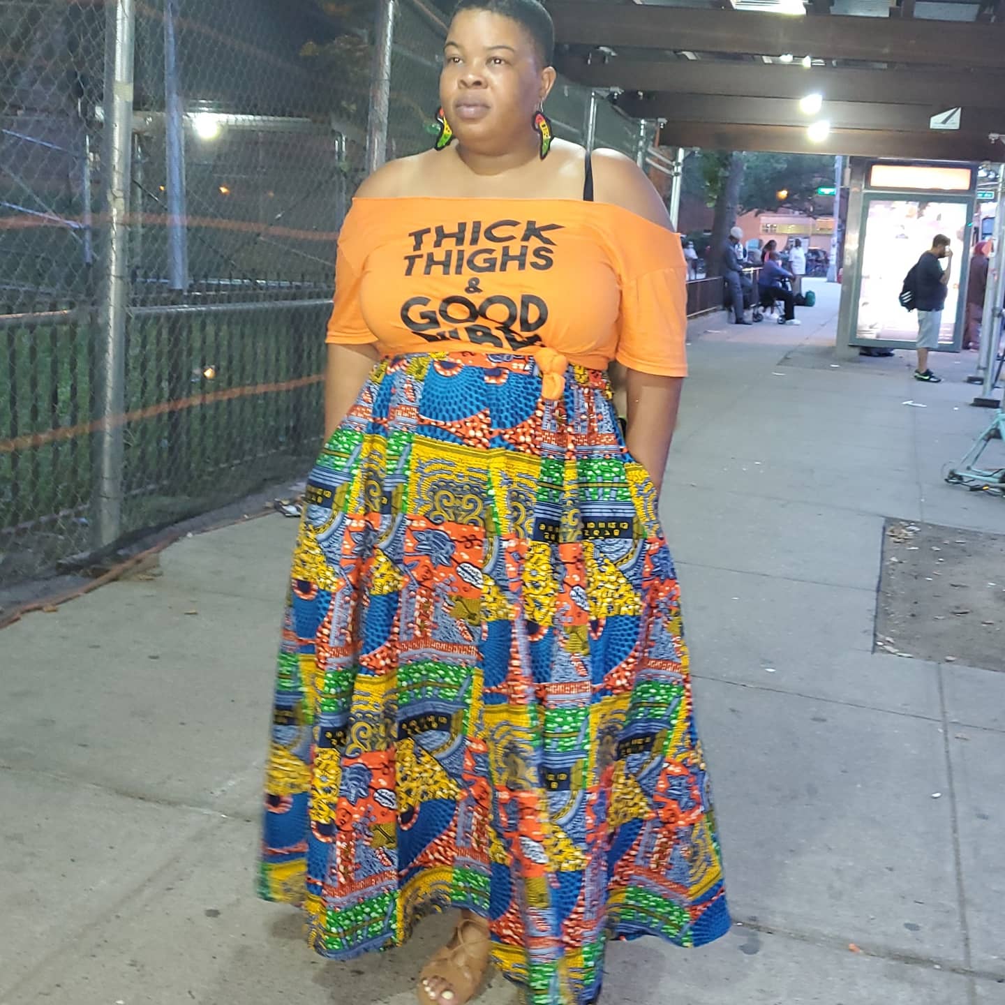 Plus size ankara clearance skirts