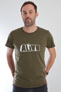 Image of Limited Edition ALiVE mens logo t.shirt - Olive Green