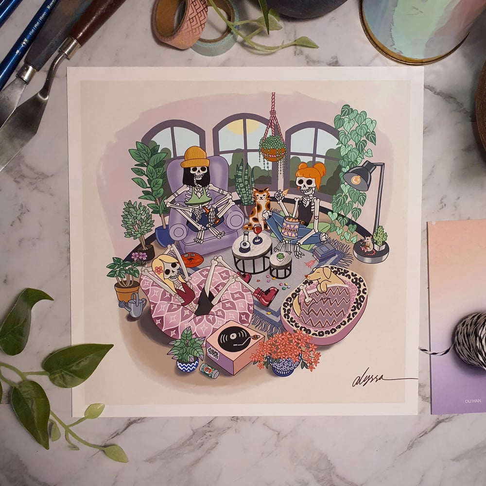 Skellies in Lockdown Print