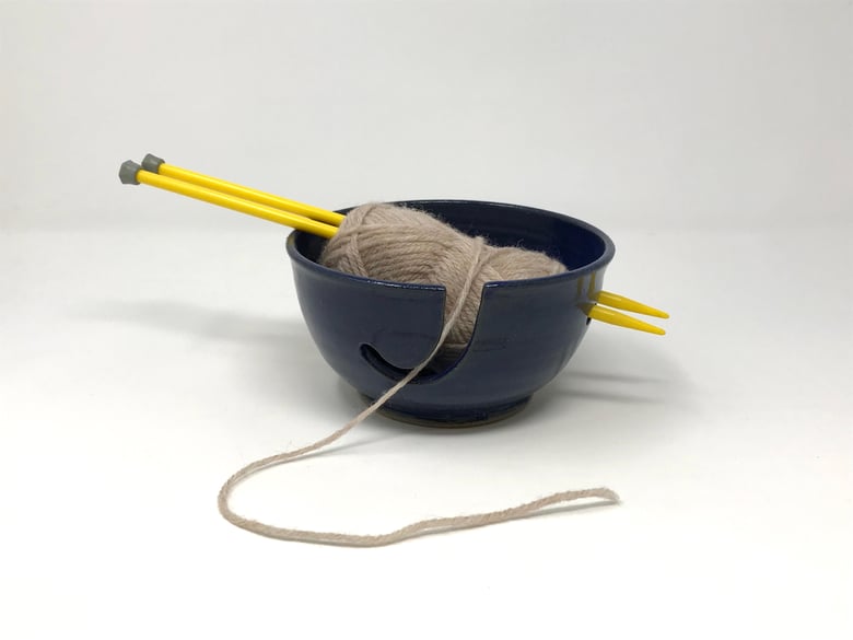 Image of Blue glazed String Bowl