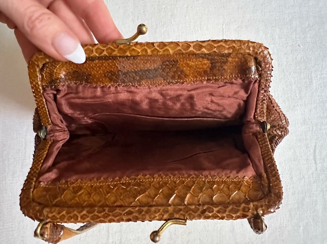 1960s snakeskin hardbag