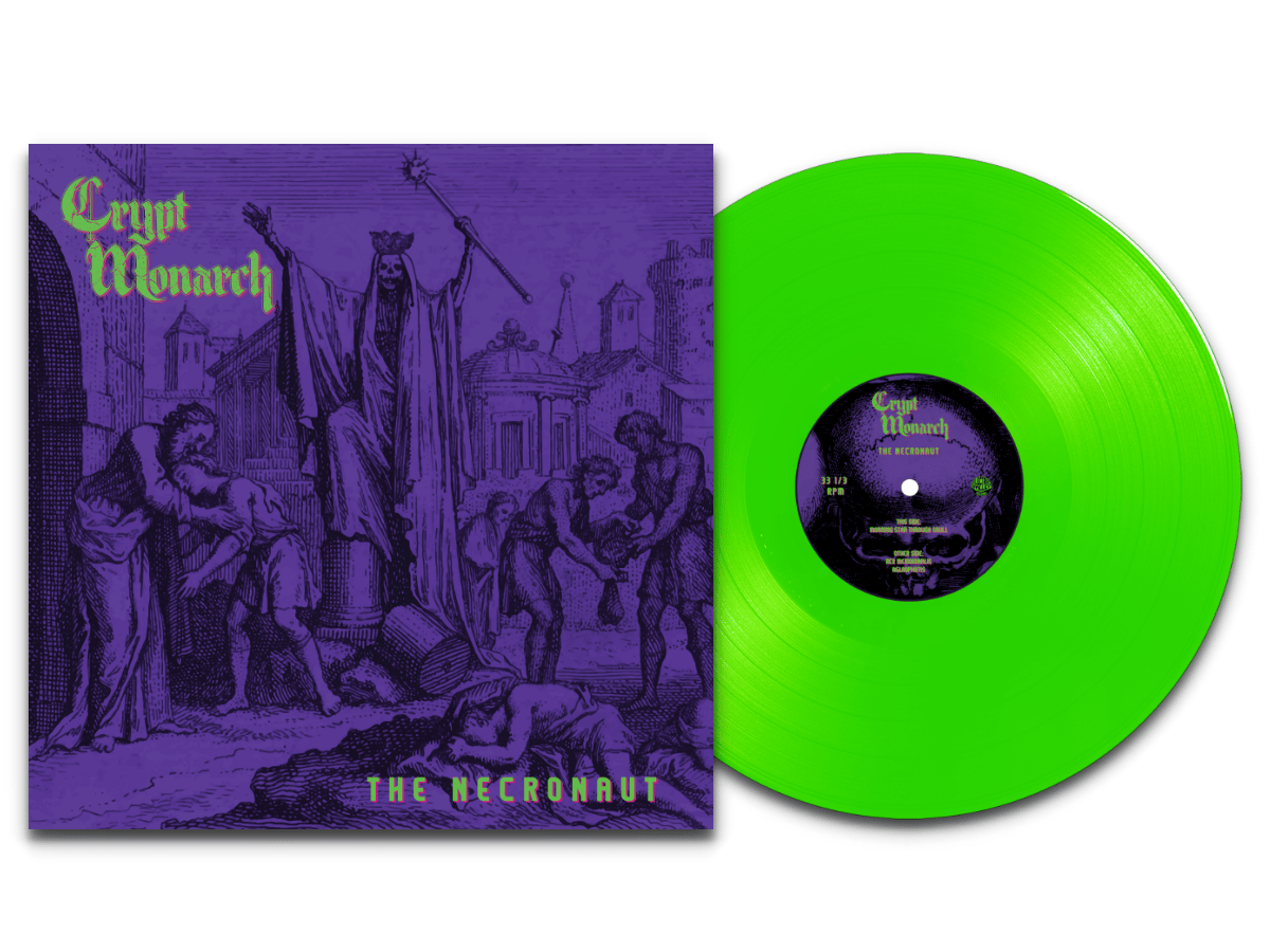 Image of CRYPT MONARCH - THE NECRONAUT LTD Neon Green Vinyl