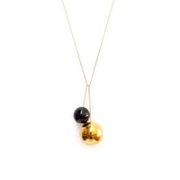 Image 1 of TAC TAC PENDANT _ GOLD & BLACK