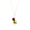 TAC TAC PENDANT _ GOLD & BLACK