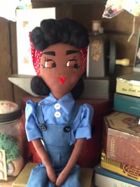 Image 2 of Rosie the Riveter 1940s style Rag Doll