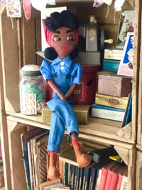 Image 1 of Rosie the Riveter 1940s style Rag Doll