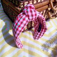 Image 1 of Red Gingham Hairband 