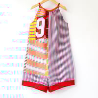 Image 1 of 8/10 tie 9 9th ninth birthday bday party celebration COURTNEYCOURTNEY 8/10 ROMPER PLAYSUIT shortsuit
