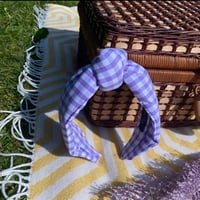 Image 5 of Purple Gingham Hairband
