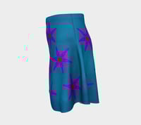 Image 3 of All over Kwetlal Blue Flare Skirt