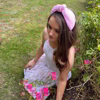 Image 2 of Pink Gingham Hairband