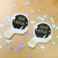 Image 1 of Good and Bad Witch Stickers