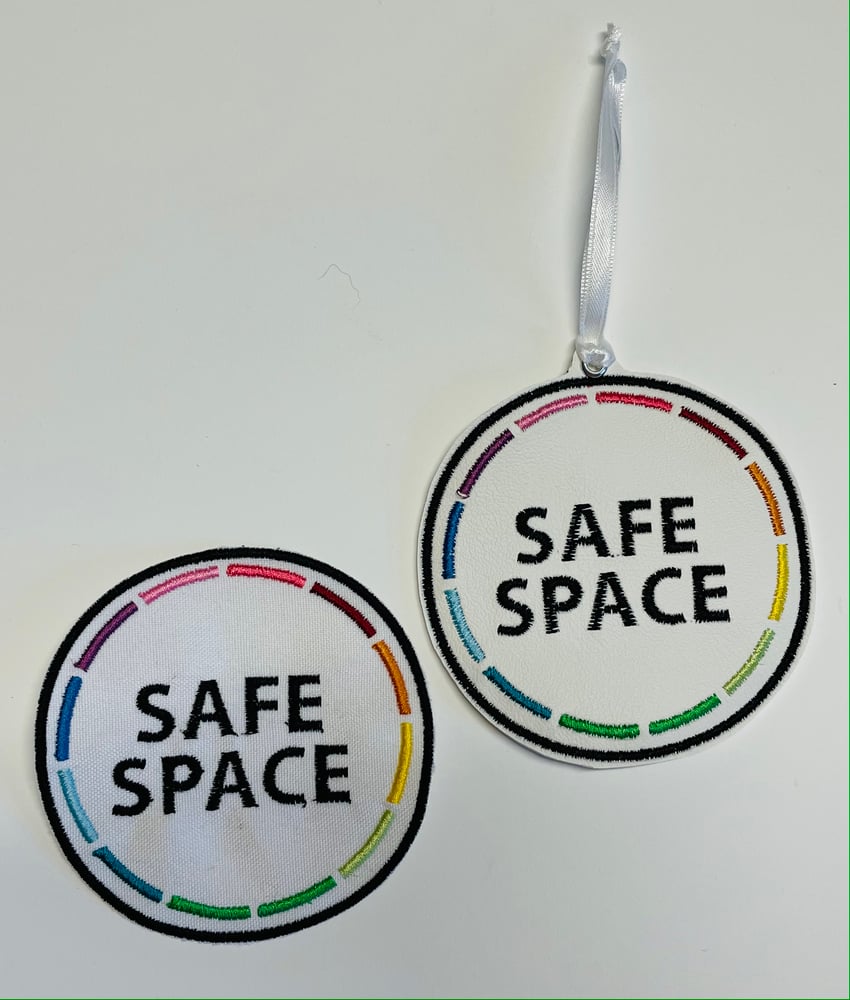 Image of Safe Space Pride Sign or Patch